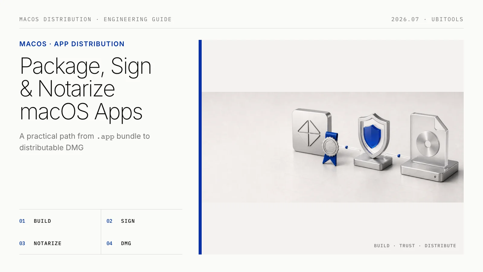A Practical Guide to Packaging, Signing, and Notarizing macOS Apps