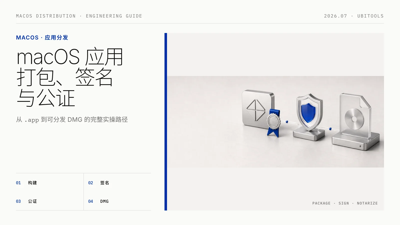 macOS 应用打包、签名与公证实战记录