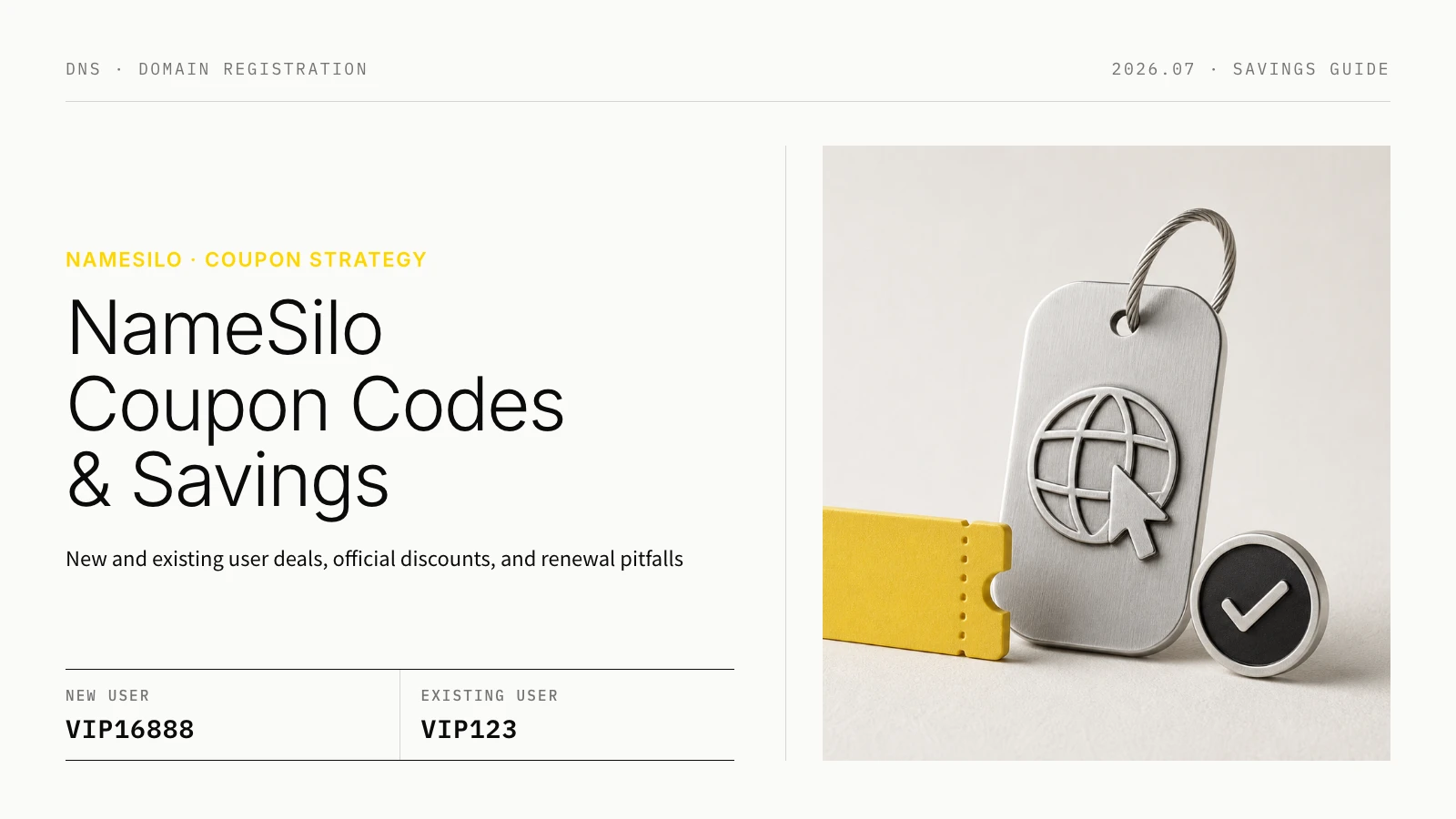 NameSilo Coupon Codes and Savings Guide for New and Existing Users